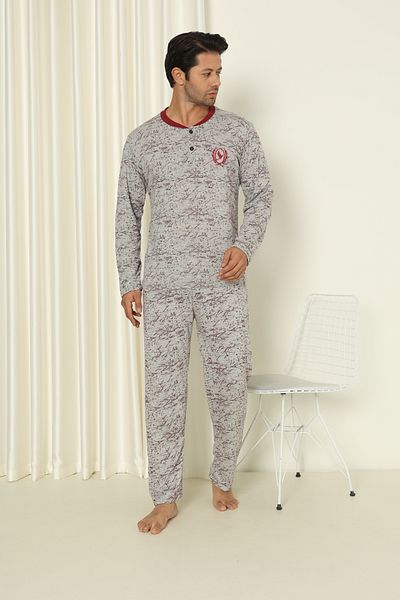 FAMES PİJAMA Ανδρικές λεπτές πιτζάμες - Classic Buttoned & Seasonal