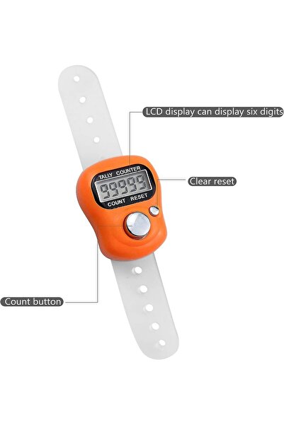 Boldy 1 komad sportskog brojača - Zikirmatik prsten za molitvene perle, elekt...