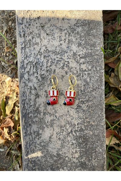 Stoneday عيد الميلاد تحت عنوان كاندي ثلج عيد الميلاد تخزين الشكل مطلية بالذهب سلسلة قلادة أقراط مجموعة من 2
