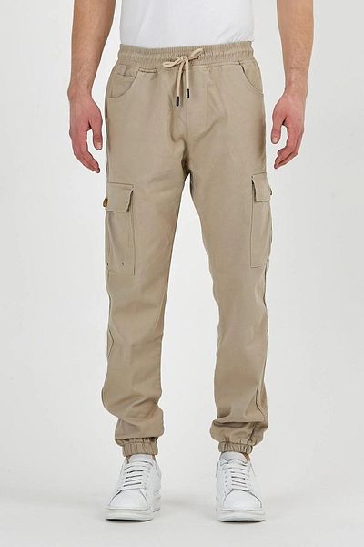 DAMGA JEANS Ανδρικό ελαστικό ελαστικό πέτρινο παντελόνι Jogger με τσέπες Cargo