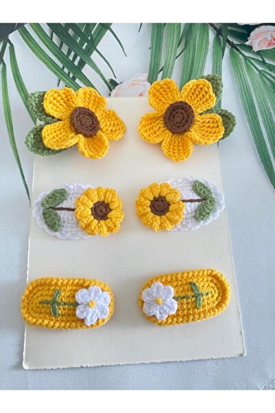 Kadın Girişimciler Atölyesi Set de accesorii pentru păr galben mixt de 6 piese