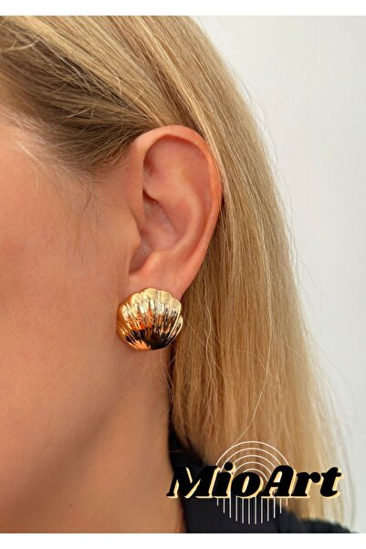 MioArt Özel Seri Deniz Kabuğu Tasarım Küpe