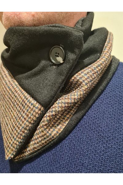 Leylace New Model, Leylace Winter Wool Double Color Men's Neck Collar-21