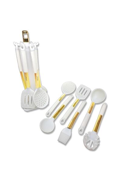 Arow - Dubai Arow Celina 7 Piece Silicone Ladle Set White Color
