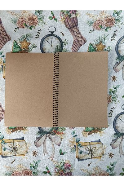 Pink Swan Craft Copertă Kraft A5 groasă Kraft interior 30 de coli 60 de pagini potrivite pentru caiet, album de însemnări, jurnal cu glonț
