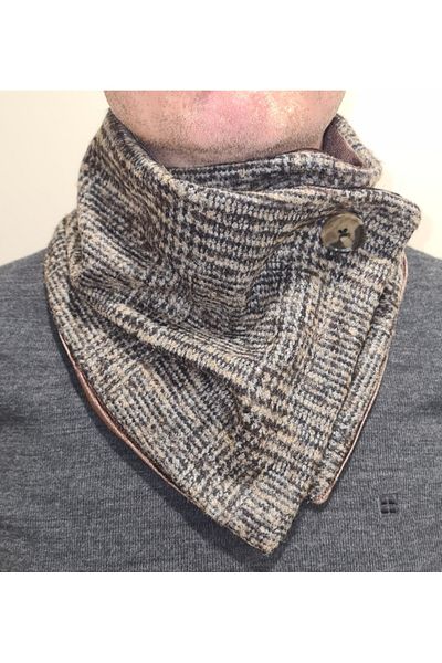 Leylace Winter Italian Wool Men's neck collar 20