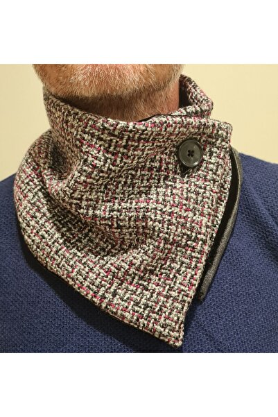 Leylace Yeni Model, Kışlık Yünlü Şanel Kumaş Erkek Boyunluk-2