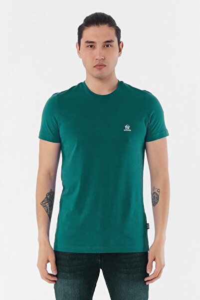 Galvanni Erkek Koyu Yeşil T-shırt - Galv Forest Green