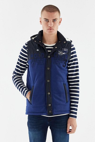 Galvanni Men's Light Navy Blue Vest - Velka Twilight Blue