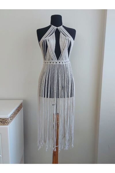 Master hand Makrome Plaj Elbisesi/pareo/festival/kumsal Elbisesi