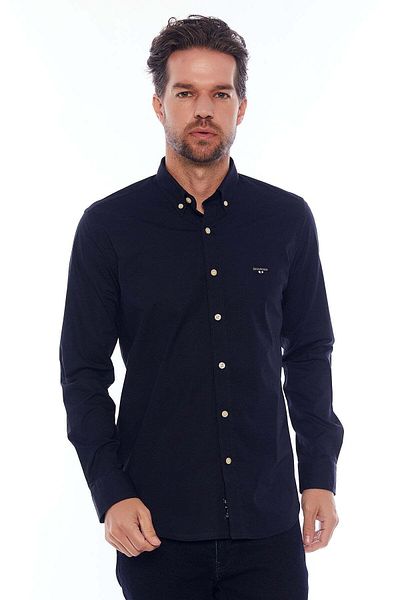 Galvanni Men's Dark Navy Blue Shirt - Bossier Dress Blues