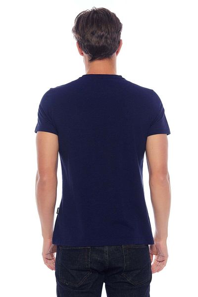 Galvanni Men's Navy Blue T-Shirt - Aleg Navy