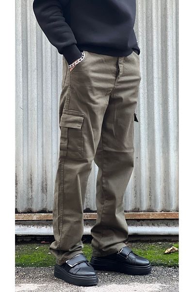 wamoss Relaxed Fit Winter New Season Green Baggy Pants 2024 Hkb