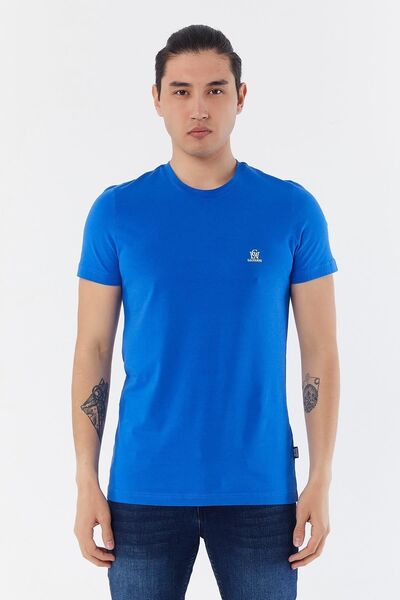 Galvanni Erkek Açık Lacivert T-shırt - Galv Dazzlıng Blue