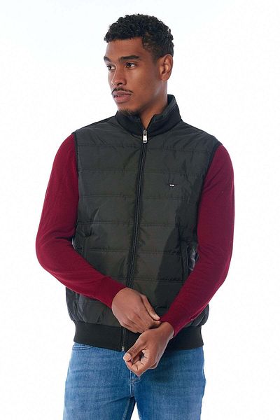 Galvanni Men's Black Vest - Farınok Black