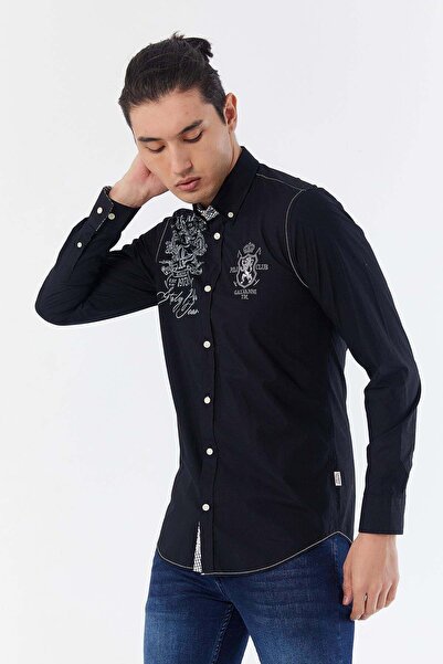 Galvanni Men's Black Shirt - Ivaz Black