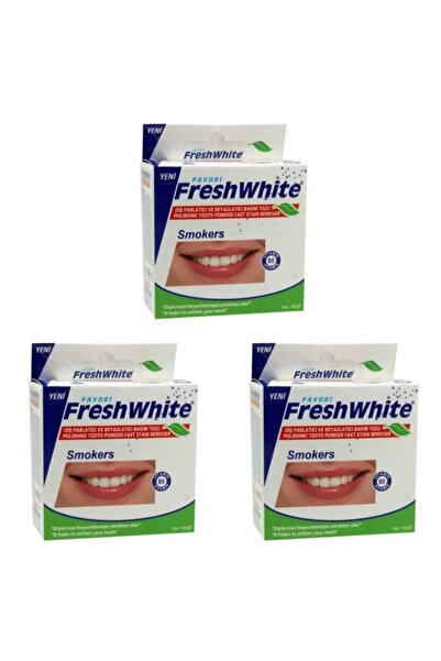 Fresh White 3 Paket Özel Diş Beyazlatma Tozu-diş Beyazlatıcı Toz