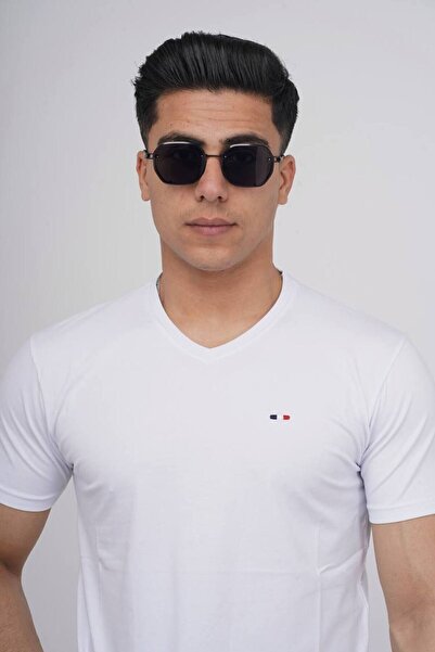 Est Estola Ανδρικό μπλουζάκι Koton Lycra Slim Fit με λαιμόκοψη 3ο