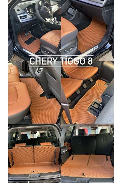 Genel Markalar Chery Tiggo 8 Yeni Nesil Eva Akıllı Oto Paspas Tam Set Bagaj H...