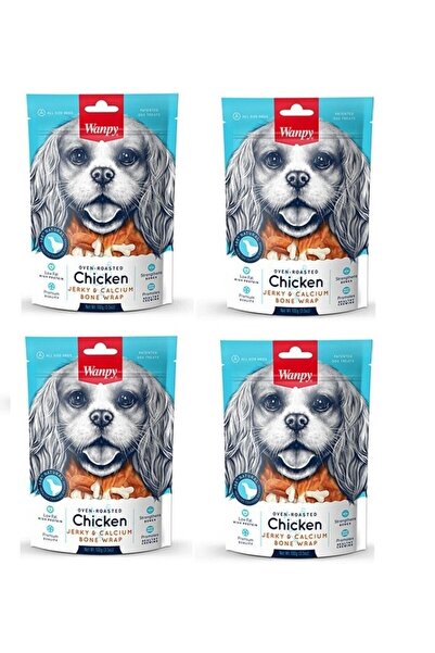 Wanpy Köpek Ödülü Tavuk Sargılı Kalsiyum Kemik 100 Gr. X 4 Adet
