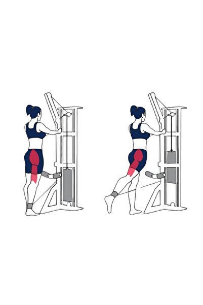 ÇAKABEY Ankle Straps Fitness Ayak Bileği Ağırlık Çalışma Kemeri Cable Kickback Bilek Aparatı Sağ/sol Takım