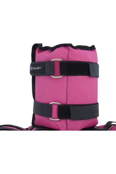 ÇAKABEY Hand-Foot Wrist Weight 2 Kg Pair (2 Pieces) Pink