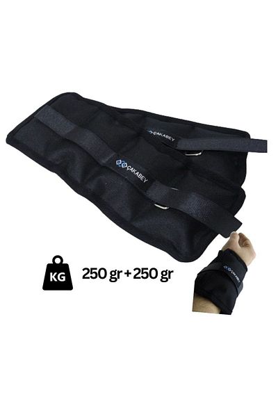 ÇAKABEY Hand-Foot Wrist Weight 250 gr Black Pair (2 PCS)