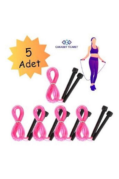 ÇAKABEY Pvc 5 Pcs Color Options Length Adjustable Jump Rope