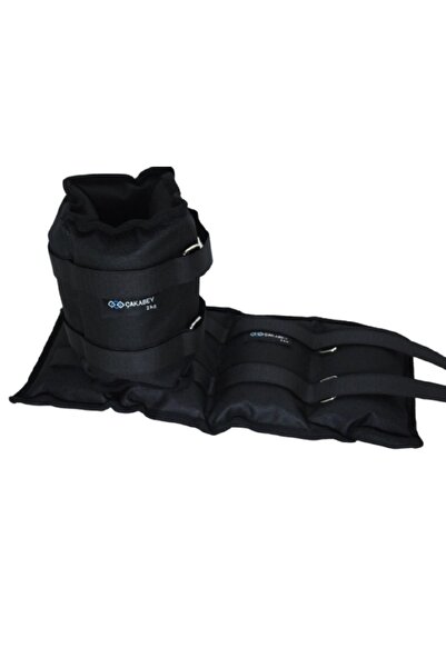 ÇAKABEY El Ayak Bilek Ağırlığı 2 Kg + 2 kg Çift (TOPLAM 4 kg) Siyah kum torbası