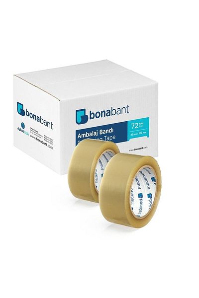 BonaBant Ακρυλική 4,5cm X 100mt 72 Τεμάχια Διαφανής Ταινία Συγκράτησης
