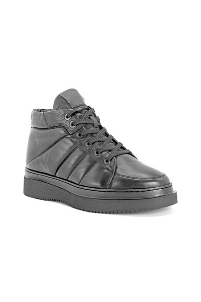 Libero L4621 Δερμάτινες Ανδρικές Μπότες Shearling Μαύρες