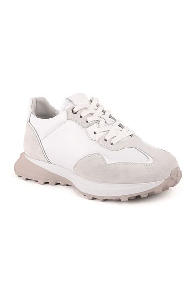 Libero L4821 Suede Leather Ανδρικά Αθλητικά Παπούτσια Λευκά