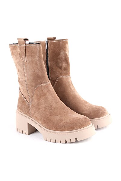 Libero L04.380 Suede Leather Γυναικείες Μπότες Caramel