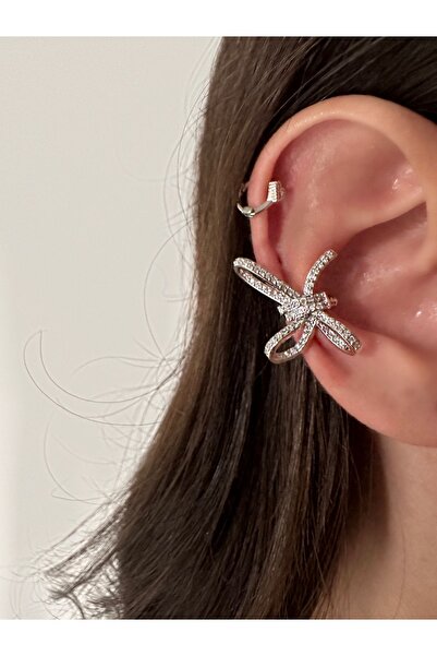 Okko Store Taşlı Fiyonk Earcuff