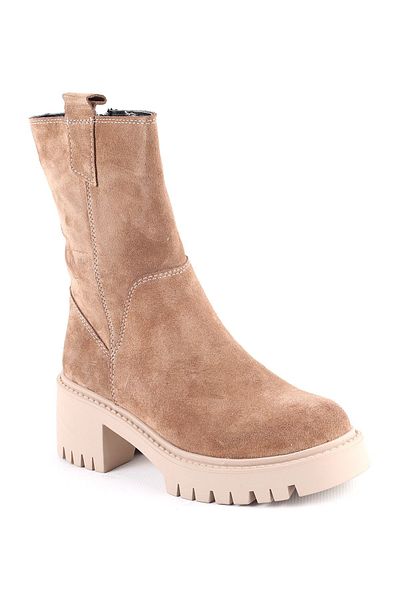 Libero L04.380 Suede Leather Γυναικείες Μπότες Caramel