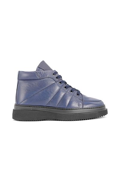 Libero L4621 Δερμάτινες Ανδρικές Μπότες Shearling Navy Blue