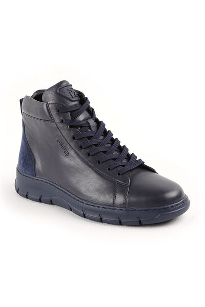 Libero L4888 Ανδρικές Δερμάτινες Μπότες Navy Blue