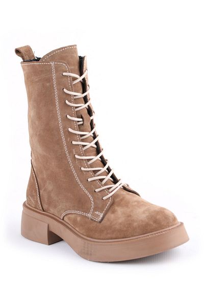 Libero L04.359 Suede Leather Γυναικείες Μπότες Caramel