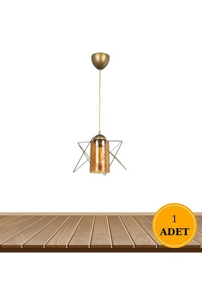 MHK Collection Vintage Antique Model Honey Mica Zigzag Chandelier
