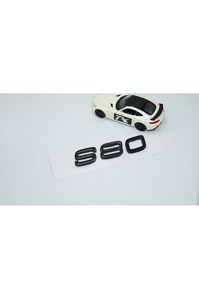 DK Tuning S80 Negru ABS - 3M 3D Logo Scris Volvo pentru Bagaj Compatibil