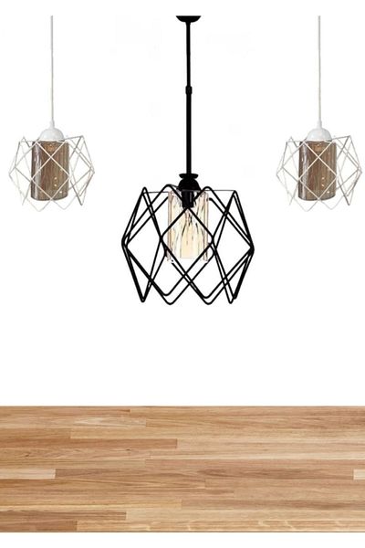 MHK Collection Special Combination Multi-Square Chandelier Set of 3
