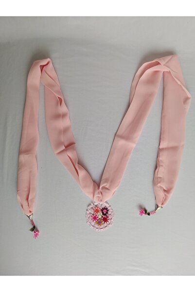 Bircan Hediyelik Somon İğne Oyalı Cimcime Model Kolye Fular