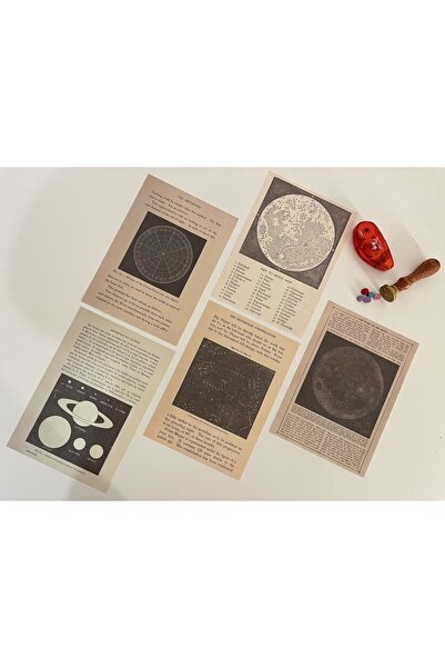 SF SCRAPBOOK KIRTASİYE مجموعة مجلة تحت عنوان Space Vintage Planet - سجل القصا...