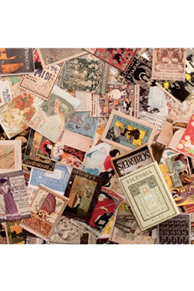 SF SCRAPBOOK KIRTASİYE Vintage 100 Adet/parça Kutulu Victoria Çıkartma / Jour...