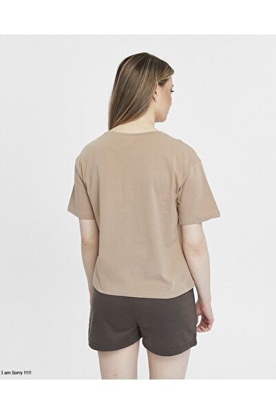 YHGTEKSTİL Printed Cotton Shorts Summer Pajamas Set for Women - Short Sleeve