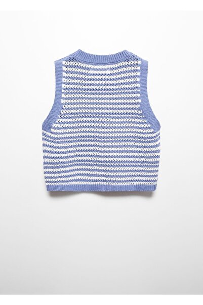 MANGO Kids Çizgili örgü süveter