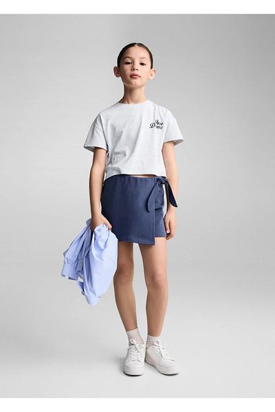 MANGO Kids Tricou Gri Pentru Copii