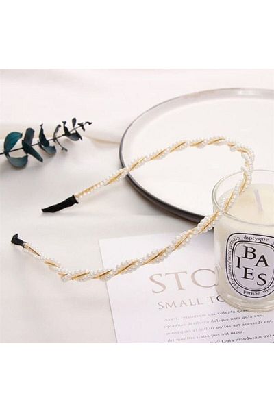 So Much Accesories Lux Gold Pearl So-much Women's Crown Hair Band - Twisted - 1