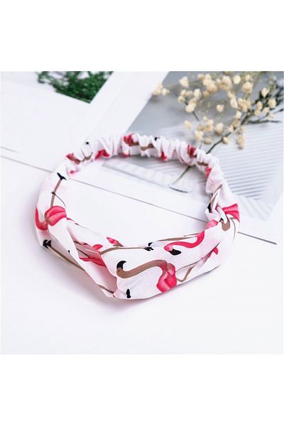 So Much Accesories So-much Women's Knotted Ready-made Hair Band with Filomingo Pattern-5