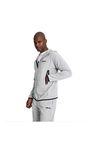 Ellesse Чоловічий світшот на блискавці з капюшоном сірий